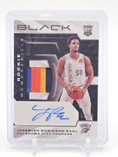 J ROBINSON-EARL 2021-22 PANINI BLACK RPA ROOKIE PATCH AUTO SILVER /25 Q4832