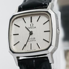 Vintage 1979 NEAR MINT OMEGA De Ville Cal.1353 Quartz Push Crown 23mm Ladies