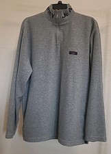 Tommy Jeans Gray Fleece Quarter Zip Pullover Mens Size Medium Vintage Fall