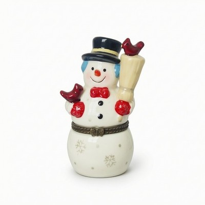 Schmuckkästchen mit Figurendeckel Deko Keramik Schmuckkästchen Klassiker für Waschtisch