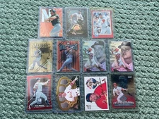 1995-2000 MARK MCGWIRE LOT OF (11) CARDS TOTAL - Fleer, Topps, Pacific + More