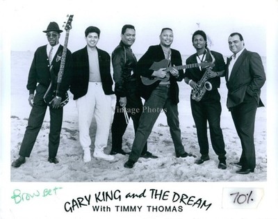 1992 Musician Gary King And The Dream With Timmy Thomas Band 8X10 Vintage Photo