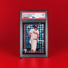 2025 Topps Chrome - Bryce Harper #150 Black Geometric Jersey# Match #3/10 PSA 9 