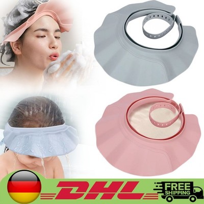Adjustable Kids Baby Shampoo Bath Bathing Shower Cap Hat Wash Hair Shield Adults