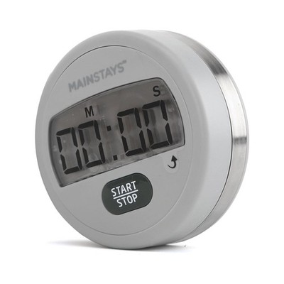Mainstays Digital Timer, Magnetic Countdown Count up Timer Large LCD Display