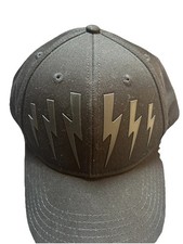 Neil Barrett Black Thunderbolt Baseball Cap H...