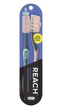   10 Reach Essentials Soft Bristle Toothbrushes w/ Brush Caps 2ct Pks x 5 NWT  