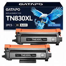 2PK TN830XL Toner Compatible for TN830 DCP-L2647DW HL-L2405W