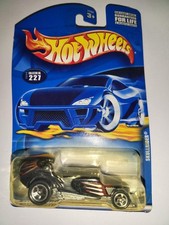 2000 Hot Wheels Mainline/Collector #227 SKULLRIDER Black w/Chrome 5 Spoke China