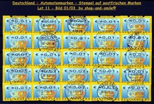 L011 - Deutschland - Automaten Briefmarken - Postfrisch mit Stempel - 2002