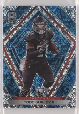 2020 Panini Spectra Neon Blue Prizm 43/60 Todd Gurley II #29 pe8