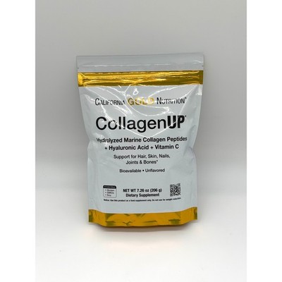 California Gold Nutrition CollagenUP Marine Collagen Peptides 7.26oz New