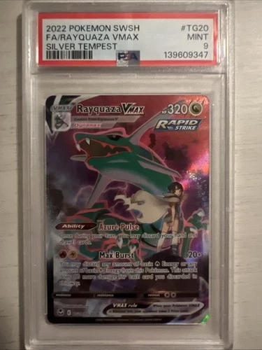 Pokémon TCG Rayquaza VMAX TG20/TG30 PSA 9