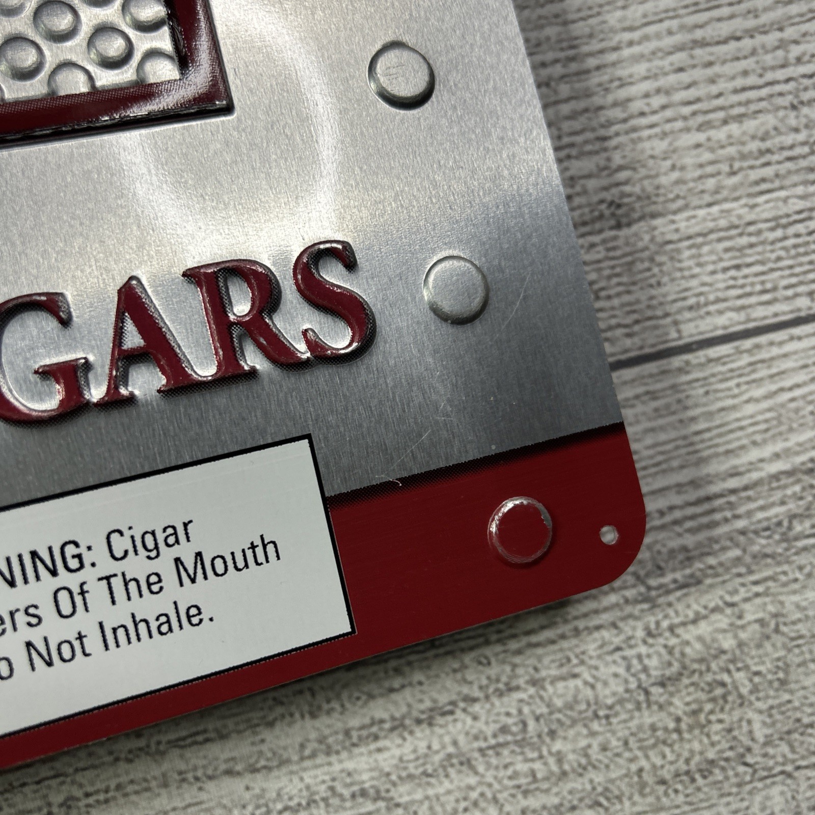 Swisher Sweets Metal Sign Man Cave Bar Pub Decor 15" x 15" Advertising