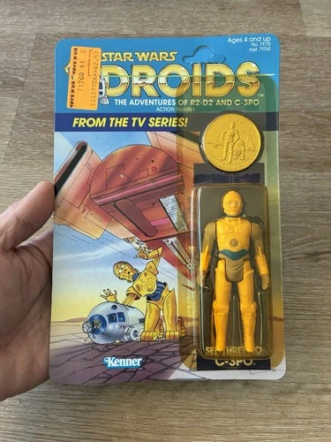 Vintage Star Wars  C3PO Droids Kenner Cartoon 1985 RARE NOS DEADSTOCK Unpunched