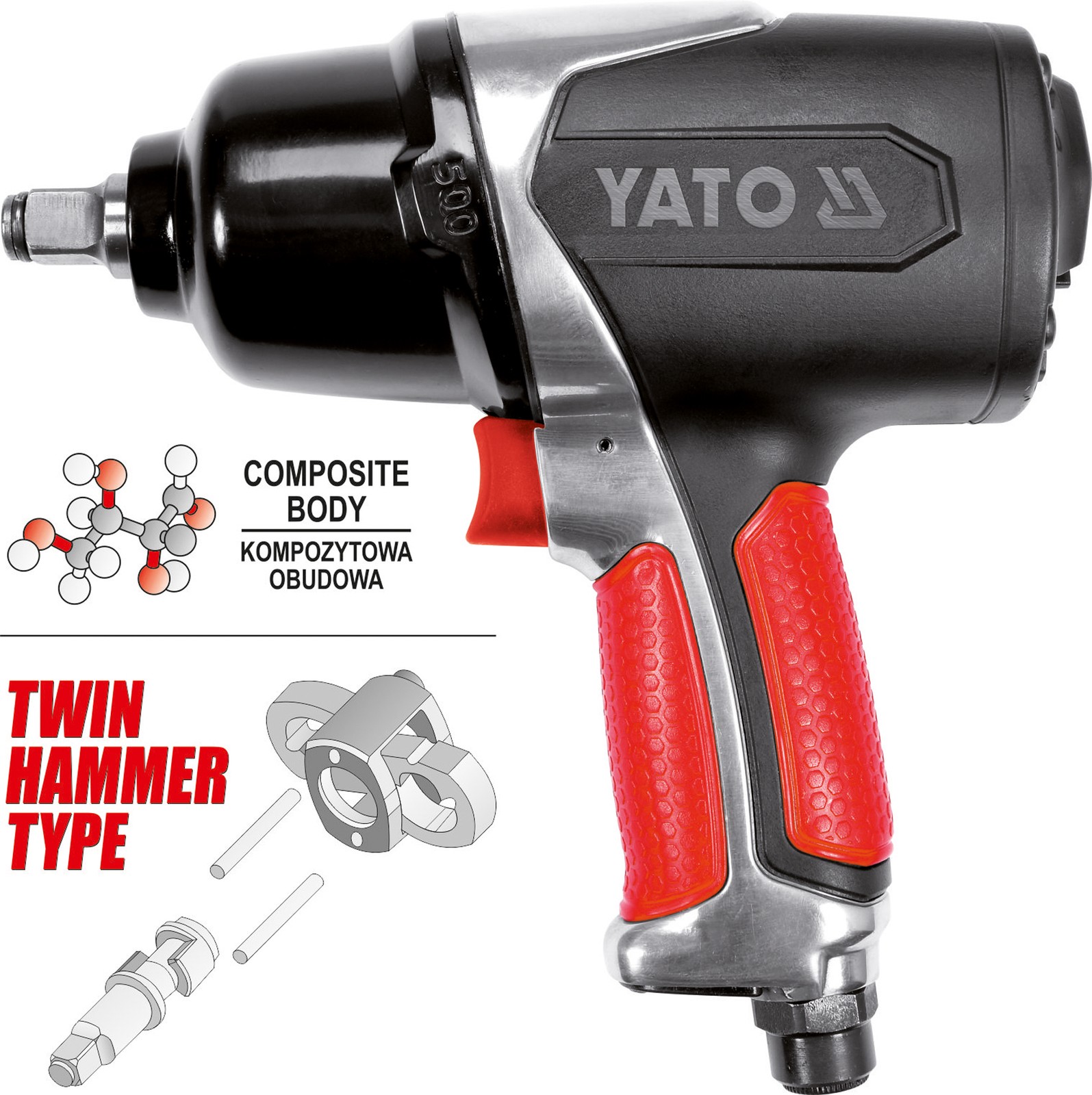 Fits YATO NARZ�DZIA YT-09524 ""PNEUMATIC IMPACT WRENCH 1/2"""" 680NM""  ⭐UK Stock⭐