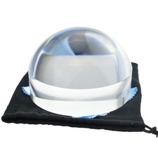 3.8 Inch Acrylic Paperweight Reading Magnifying Glass 5X Dome Optical Half
