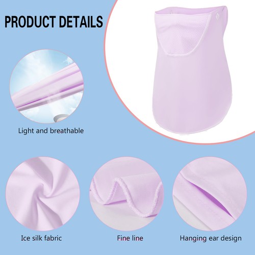UPF 50+ UV Face Mask for Women & Men – Ice Silk Full Face Sun Shield Neck Gai... - Bild 3 von 6