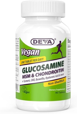 DEVA VEGAN GLUCOSAMINE-MSM-CHONDROITIN PLUS 90 Tablets