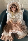 Schoenau & Hoffmeister 1906 Bisque Doll 33” Tall Germany Great Outfit Brown Wig — photo 4