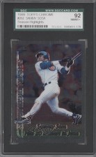 1999 Topps Chrome Season Highlights Sammy Sosa #202 SGC 92 fm0