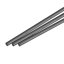 Carbon Fiber Rod Pole, 7mm x 450mm for RC Plane DIY Tool, Pack of 3