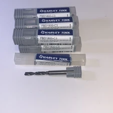 HARVEY TOOL Jobber Drill: #15, 0 deg Point, Solid Carbide, ALTiN Coated, 75.00 m