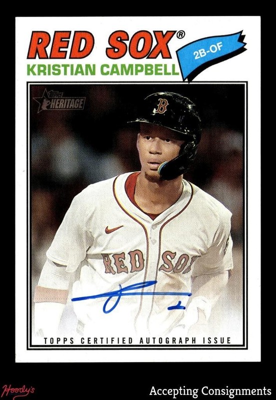 2026 Topps Heritage Real One Autographs Kristian Campbell AUTO RED SOX