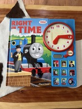 Thomas  Friends Right On Time Play-A-Sound Book Interactive Clock TESTED WORKS