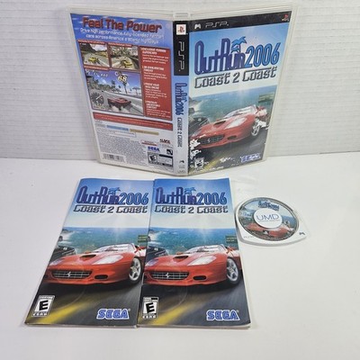 Outrun 2006 Coast 2 Coast (Sony PSP, 2006) Complete CIB Liquid Damage See Pics