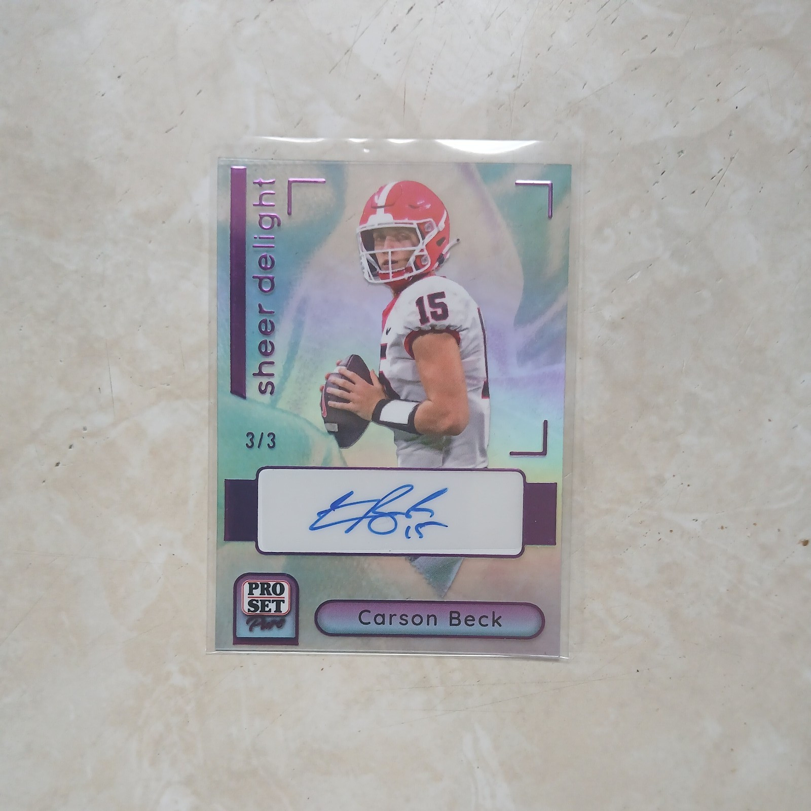 2023 Leaf Pro Set Pure - Carson Beck - Sheer Delight auto 3/3 - SD-CB1  BEAUTY 