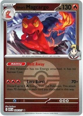 Ethan's Magcargo - (Poke Ball) 024/217 Reverse Holo Rare Pokemon ME: ASC NM+