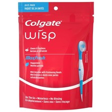 Colgate Wisp Mini-Bürste, tragbar, Weiß, 24...
