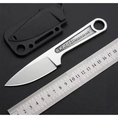 Ka-Bar Wrench Fixed Knife 3'' Blade 425 Carbon Steel One Piece. Free Shipping.