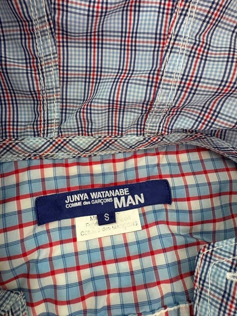 Junya Watanabe Man Nylon Patchwork Checkered Jack… - image 6