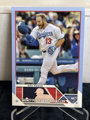 2023 Topps Update Max Power Max Muncy Fathers Day Powder Blue /50 #US179