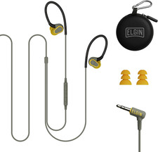 Rumble Wired Earplug Headphones with Mic, In-Ear Earbuds, 3.5Mm Jack, 27 Db NRR,