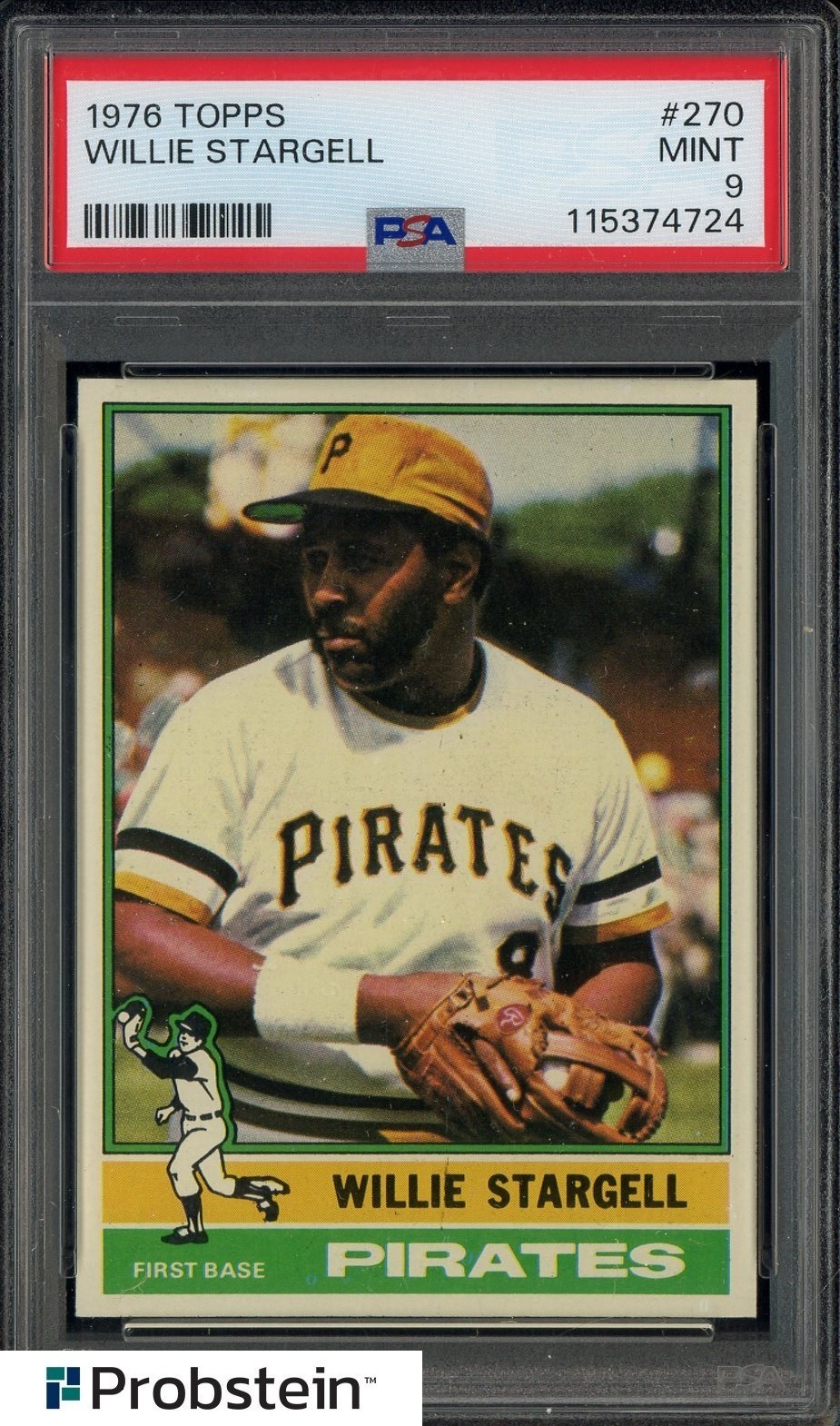 1976 Topps #270 Willie Stargell Pittsburgh Pirates HOF PSA 9 MINT