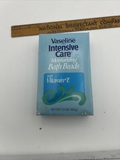 Vaseline Intensive Care Moisturizing Bath Beads With Vitamin E 15oz NEW
