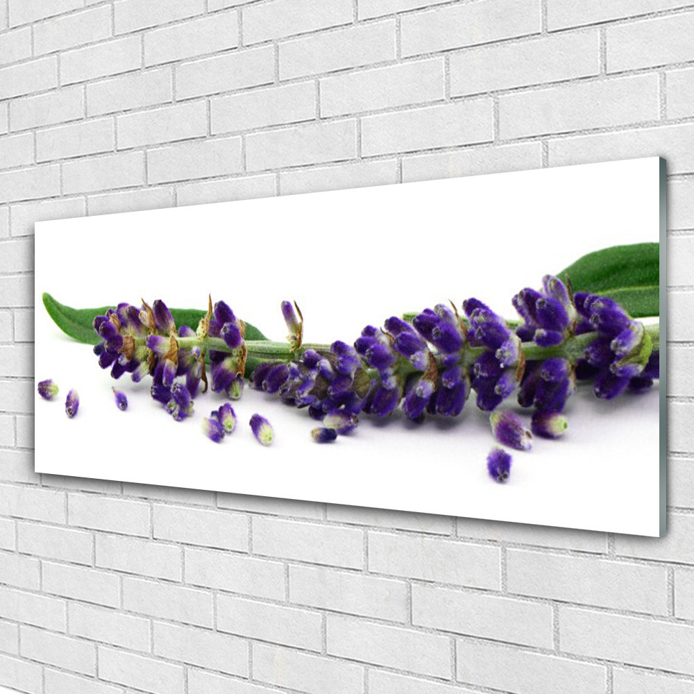 Tableau mural floral Pétales Tulup tableau en verre salon 125x50 cm