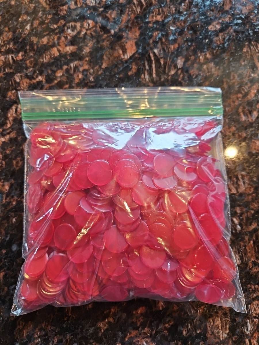 120 Pieces Translucent Bingo Chips, 6 Colors Counters Counting Chips