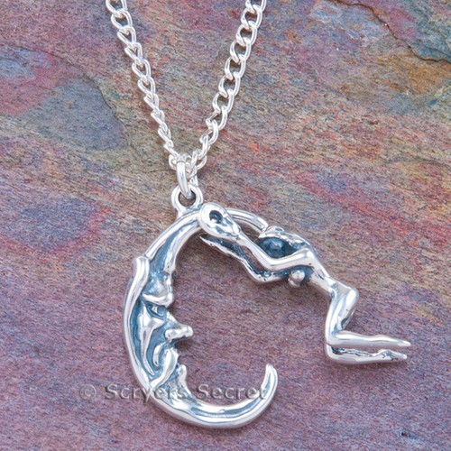 925 sterling silver nude WOMAN RIDING 