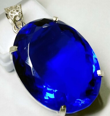 Anhänger 138,70 ct Blautopas EGL zertifiziert Ovalschliff natur lose Edelstein PD036