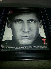Pete Townshend All The Best Cowboys Have Chinese Eyes Promo Poster Ad Framed!
