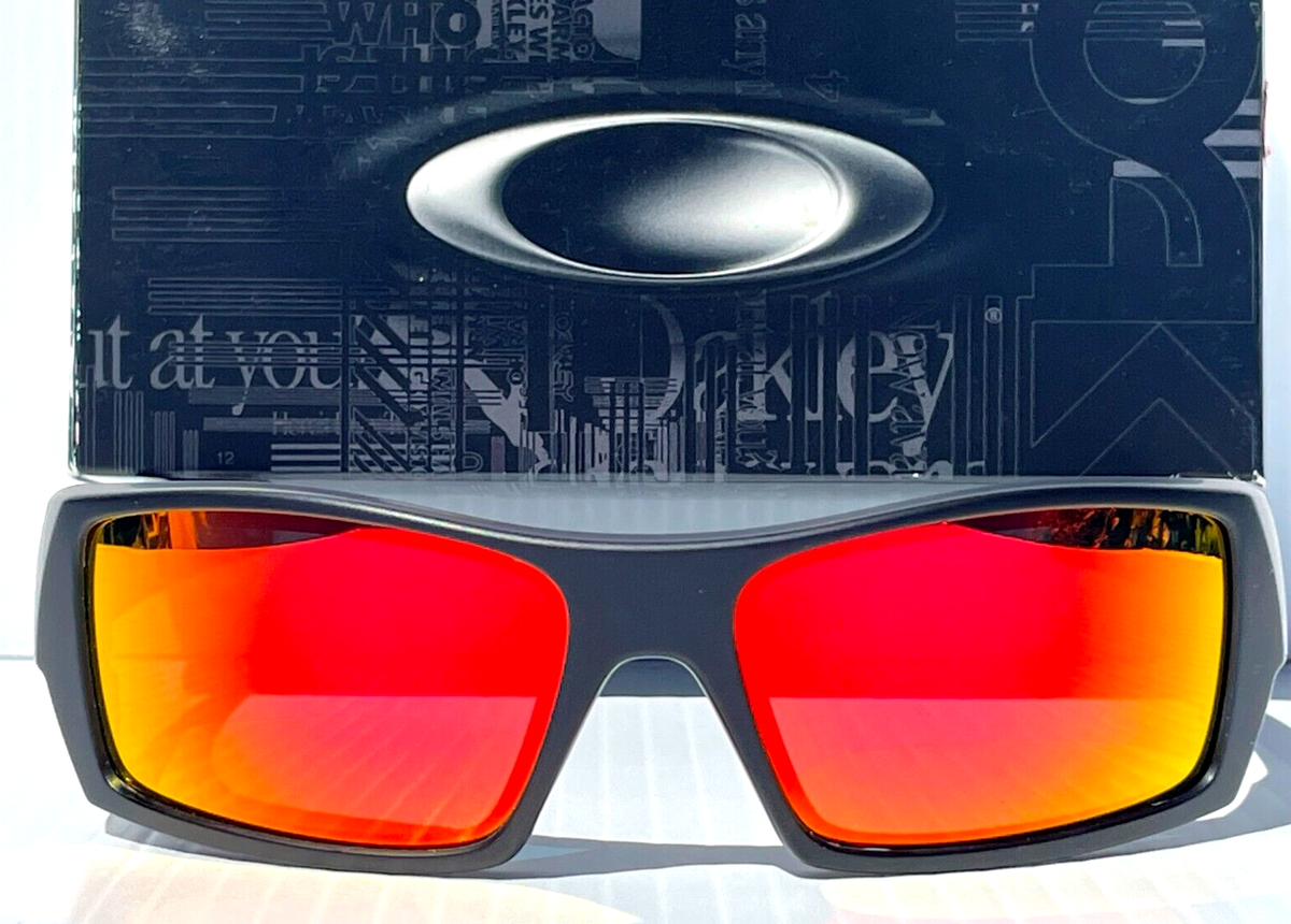 Oakley GASCAN Matte Black POLARIZED Galaxy Magenta Mirror Lens