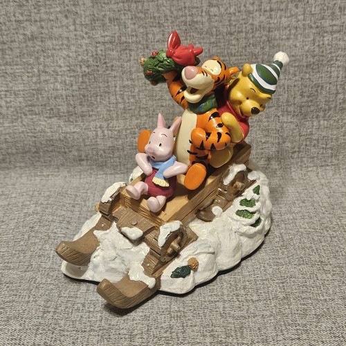 Vintage Pooh’s Winter Wonderland stocking Holder 1996 Disney Store Christmas