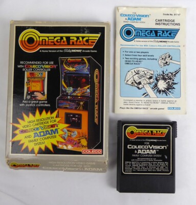 CBS Colecovision Spiel CIB OVP -- OMEGA RACE -- (no Atari)