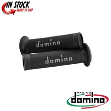 Domino Black/Gray Dual Compound MotoGP Grips 0630-1592
