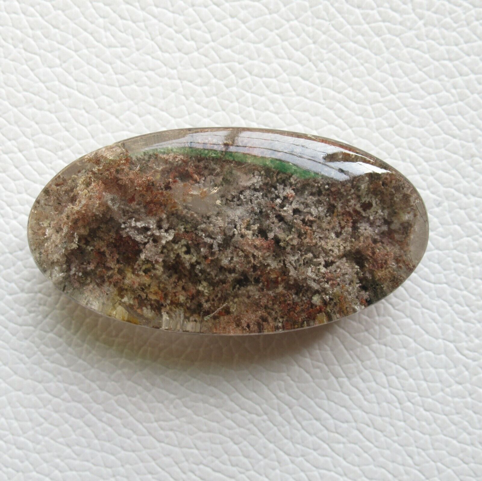 Cabochon Lodolite De Jardin Naturel - 61,75 Carats, Ovale, Qualité Exceptionnelle, Brésil