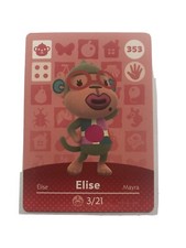 Elise Amiibo Card 353 Animal Crossing NEVE...